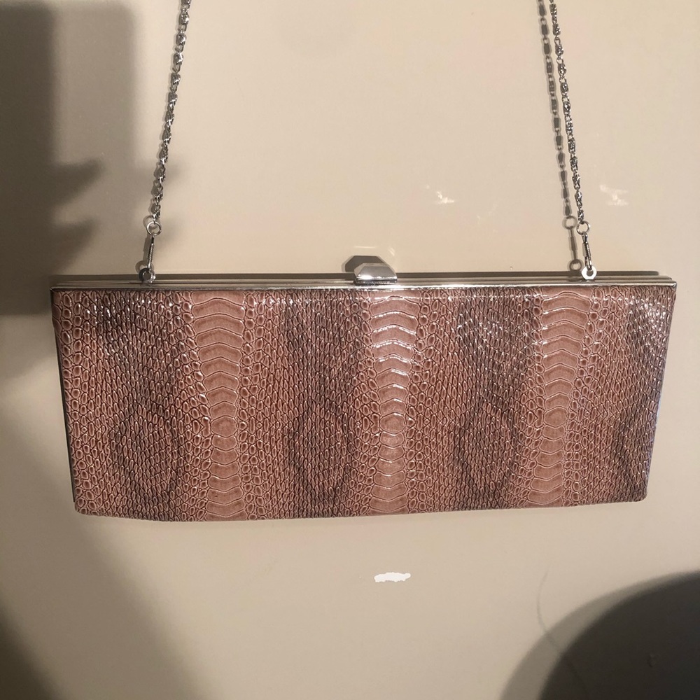 4 for $25 Snakeskin crossbody clutch - Picture 1 of 2